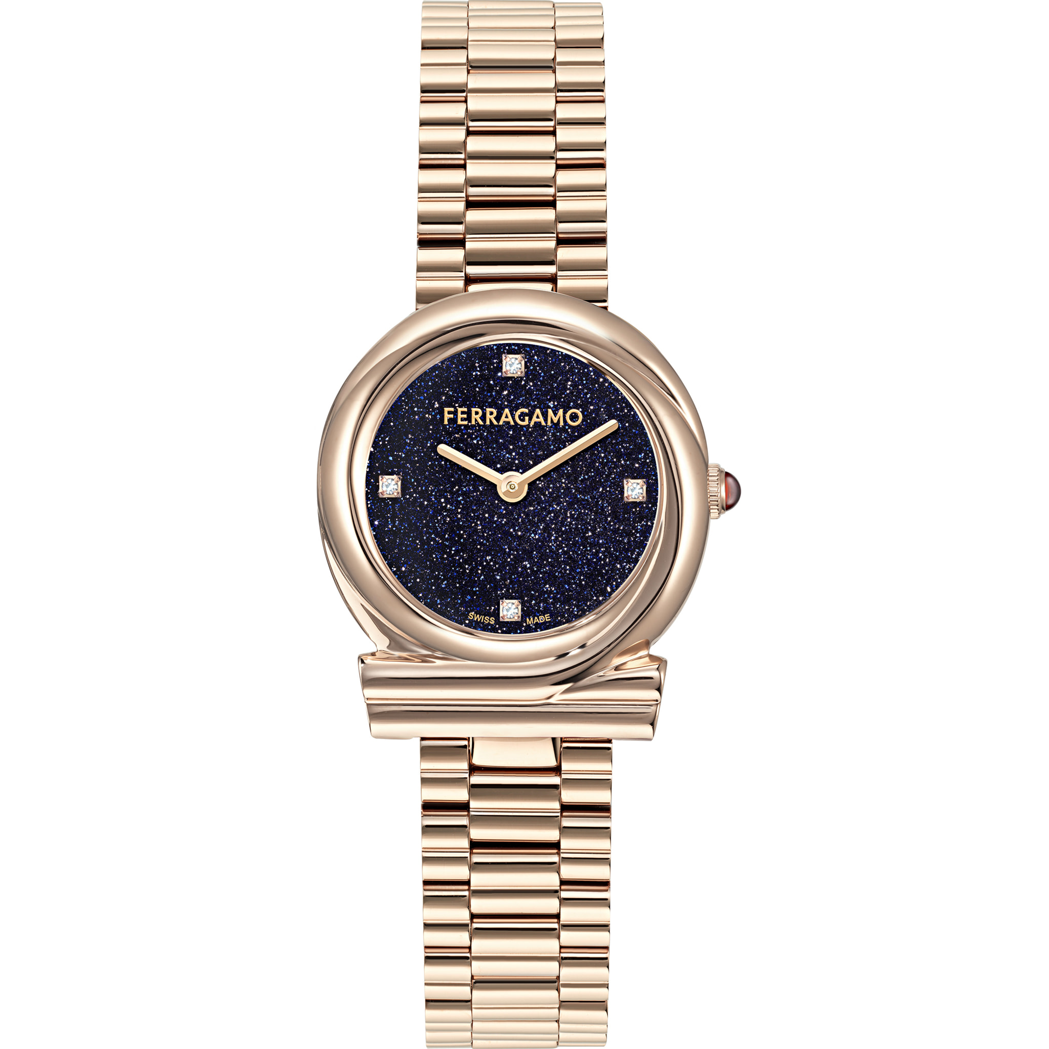 Ferragamo Reloj Analógico De Cuarzo Vb-Gancini Twisted 28Mm-F