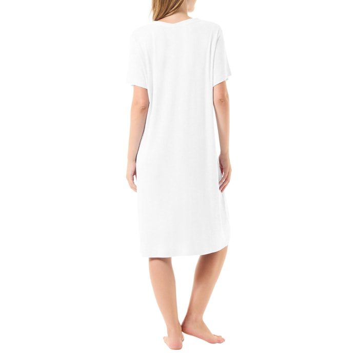 Camisón corto marfil