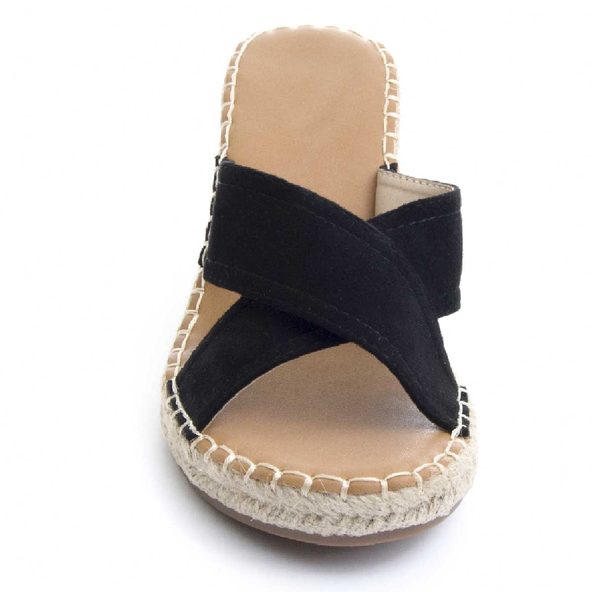 Sandalias de Cuña - Negro - Altura: 7 cm