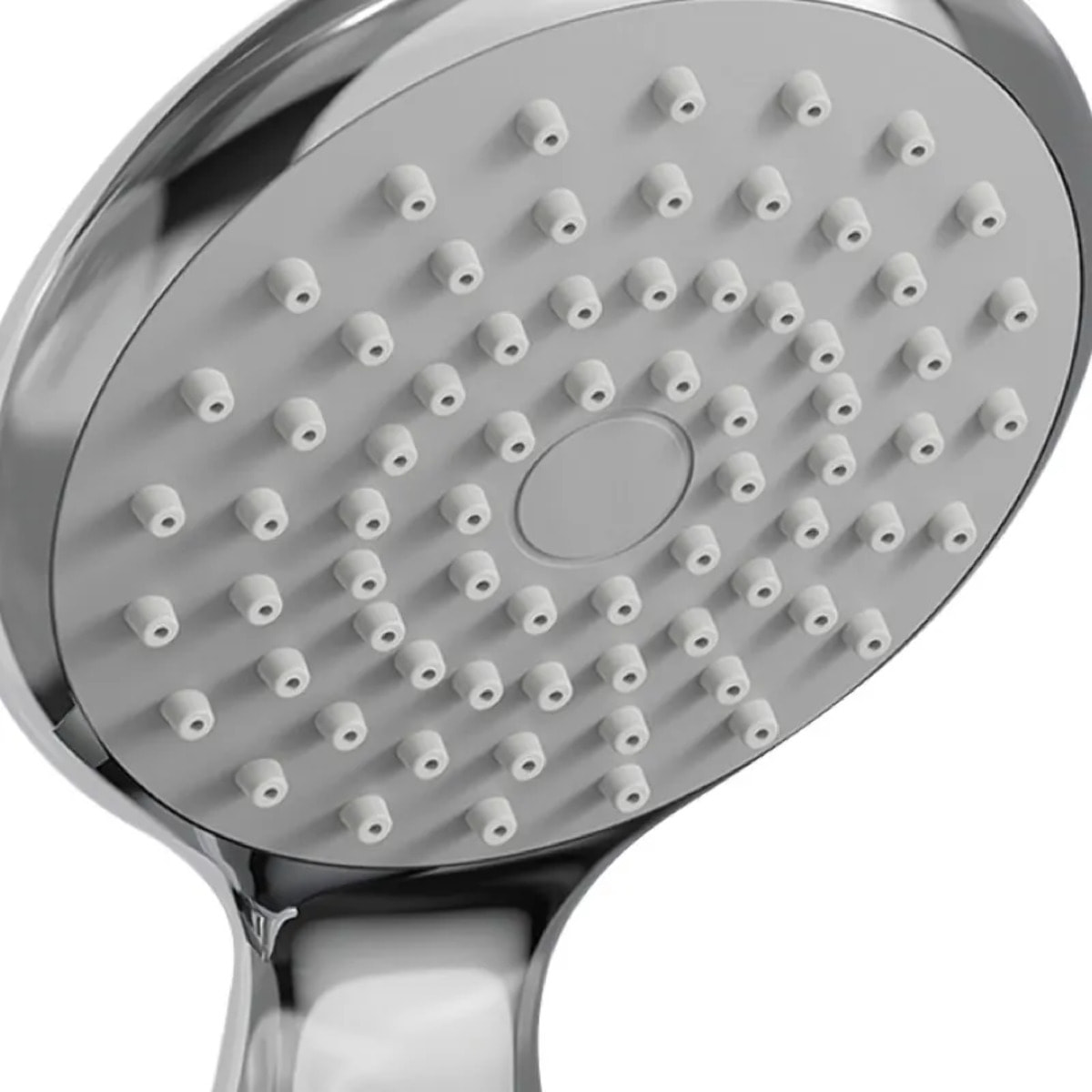 Pommeau de douche Vicente Chrome Ø 80 mm avec support mural et flexible 150 cm
