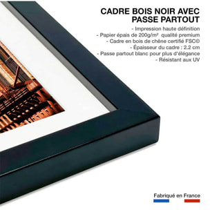 Affiche urbaine new york west side story Affiche sous cadre noir