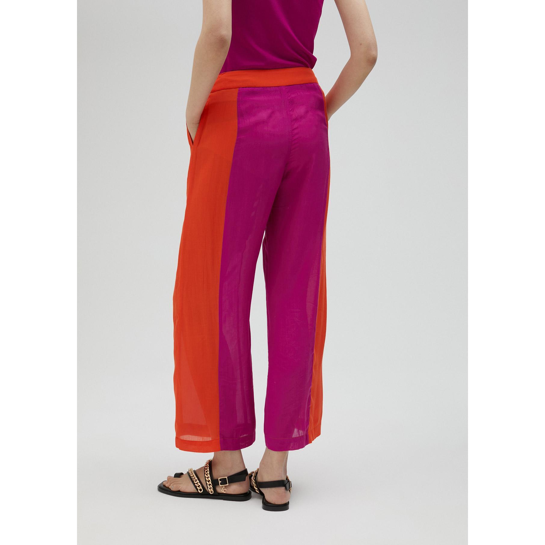 Pantaloni morbidi bicolori