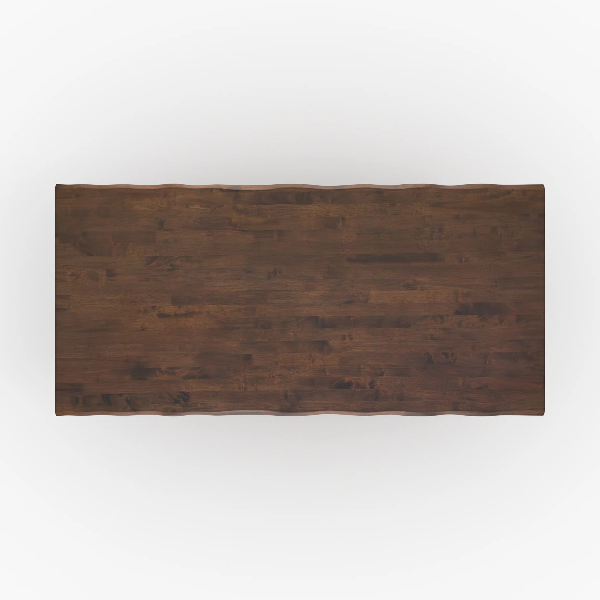 Table rectangulaire en bois d'hévéa massif foncé 8 personnes - Robin