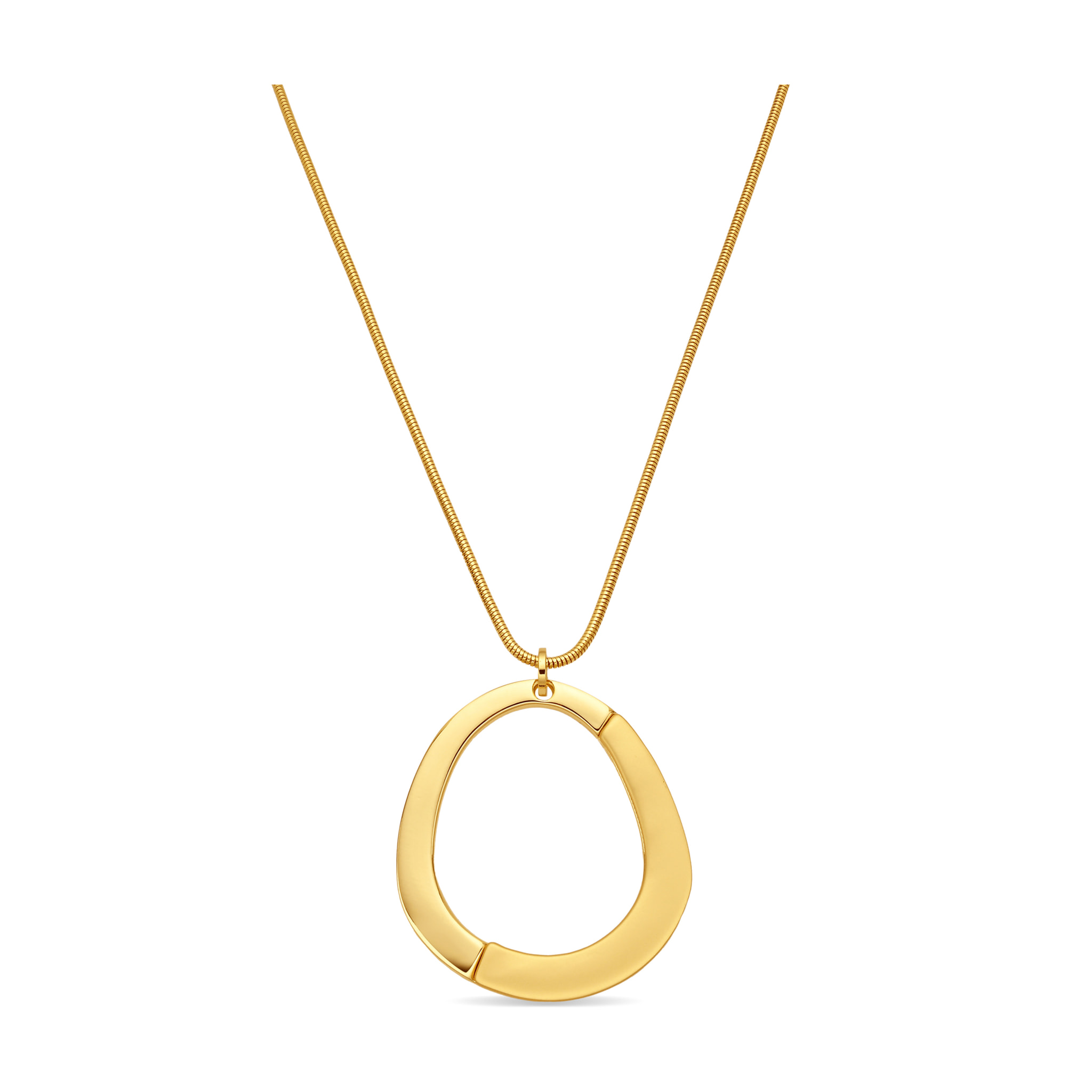 Collar acabado en oro amarillo de 18k