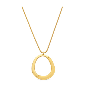 Collar acabado en oro amarillo de 18k