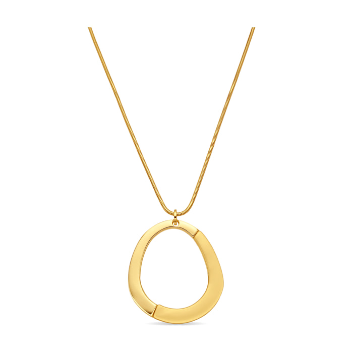 Collar acabado en oro amarillo de 18k