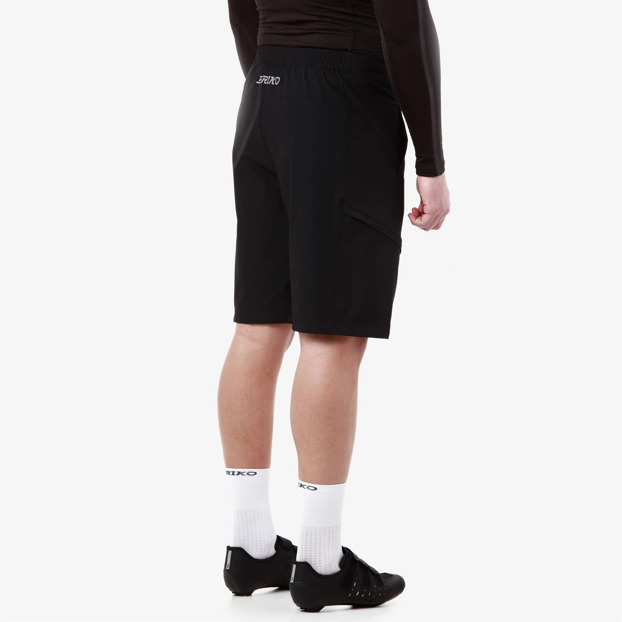 Briko - Pantaloni Corti, Uomo, Nero - Offroad Bermuda
