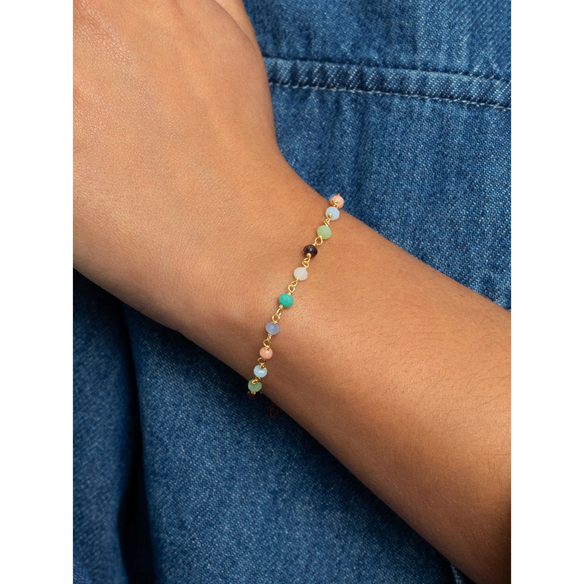 Bracciali Crystal Colors Argento Placcato Oro