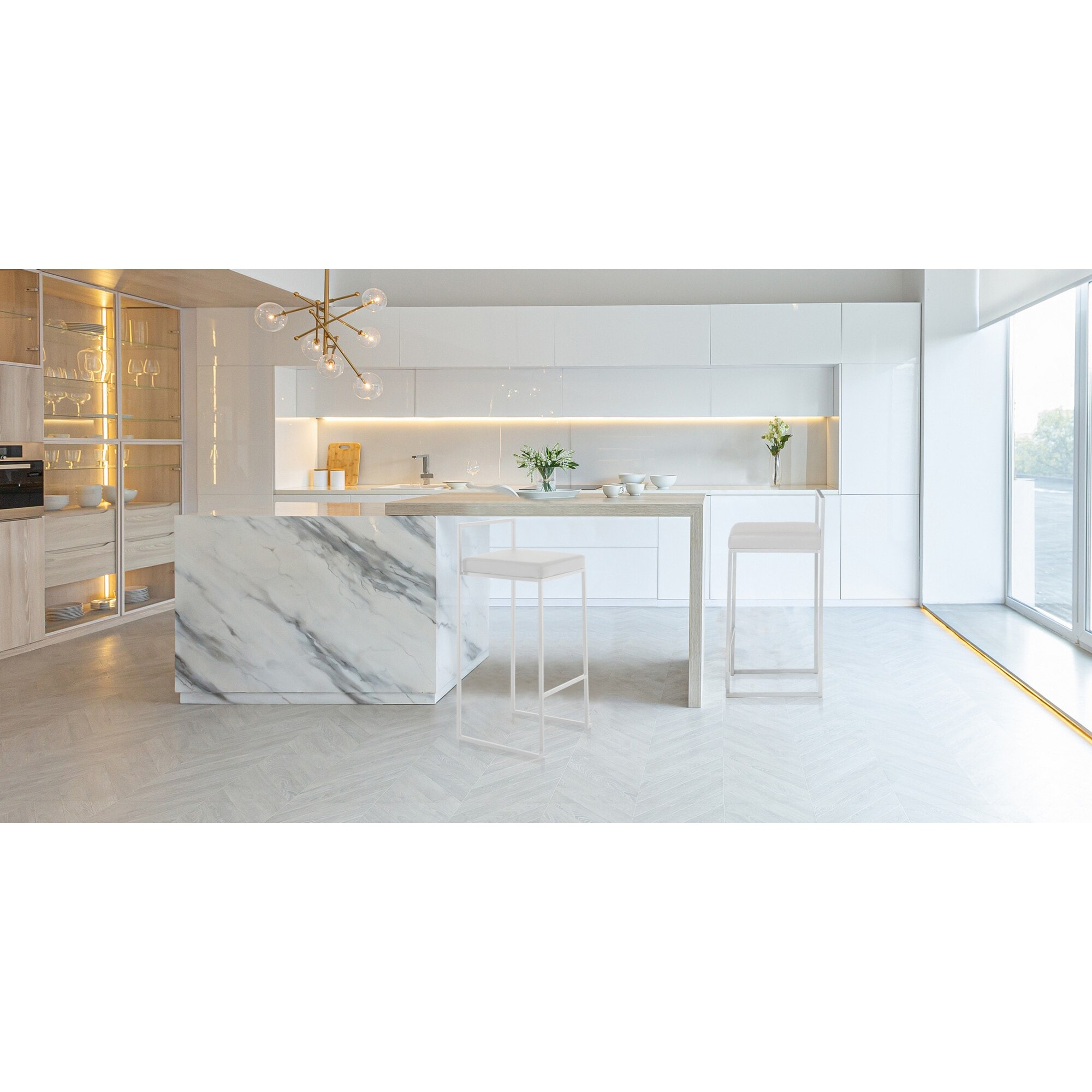 ORESTELUCHETTA Set 2 Sgabelli DALE WHITE HOME