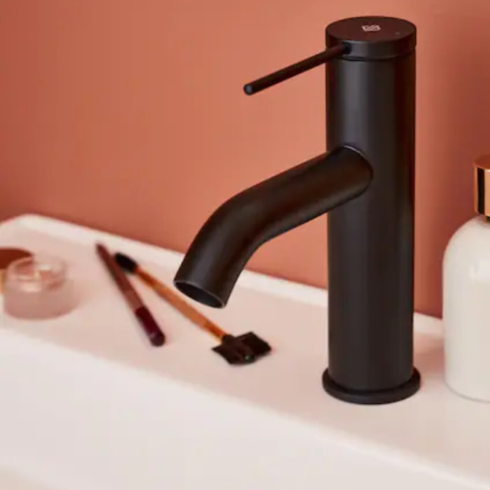 Mitigeur lavabo Grands Boulevards sans vidage Noir mat