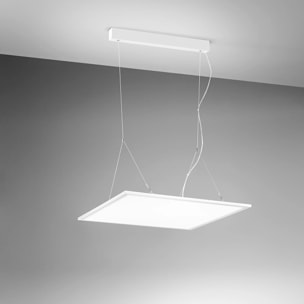 Pannello LED 40W in alluminio con finitura bianca 60x60 4000k luce naturale