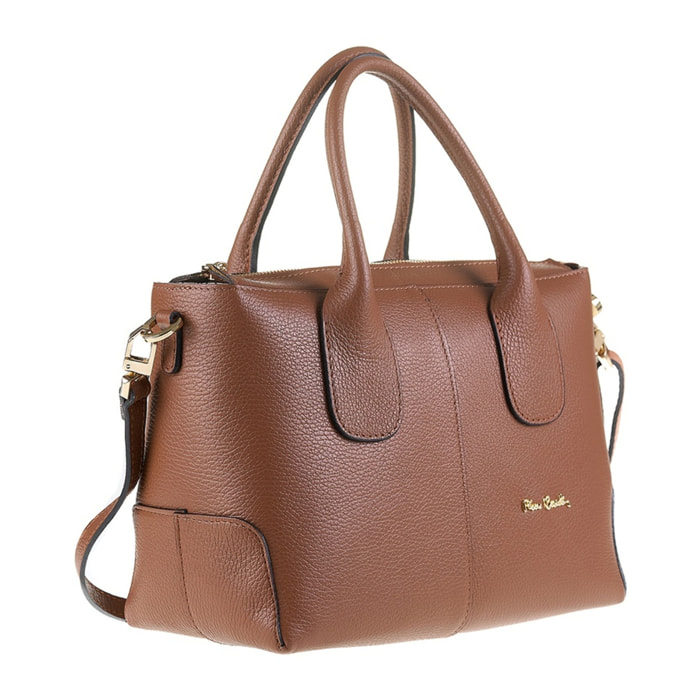 Borsa a mano da donna Made in Italy - Modello Silvana Elite - 100% pelle - 22.0 x 15.0 x 10.0 cm