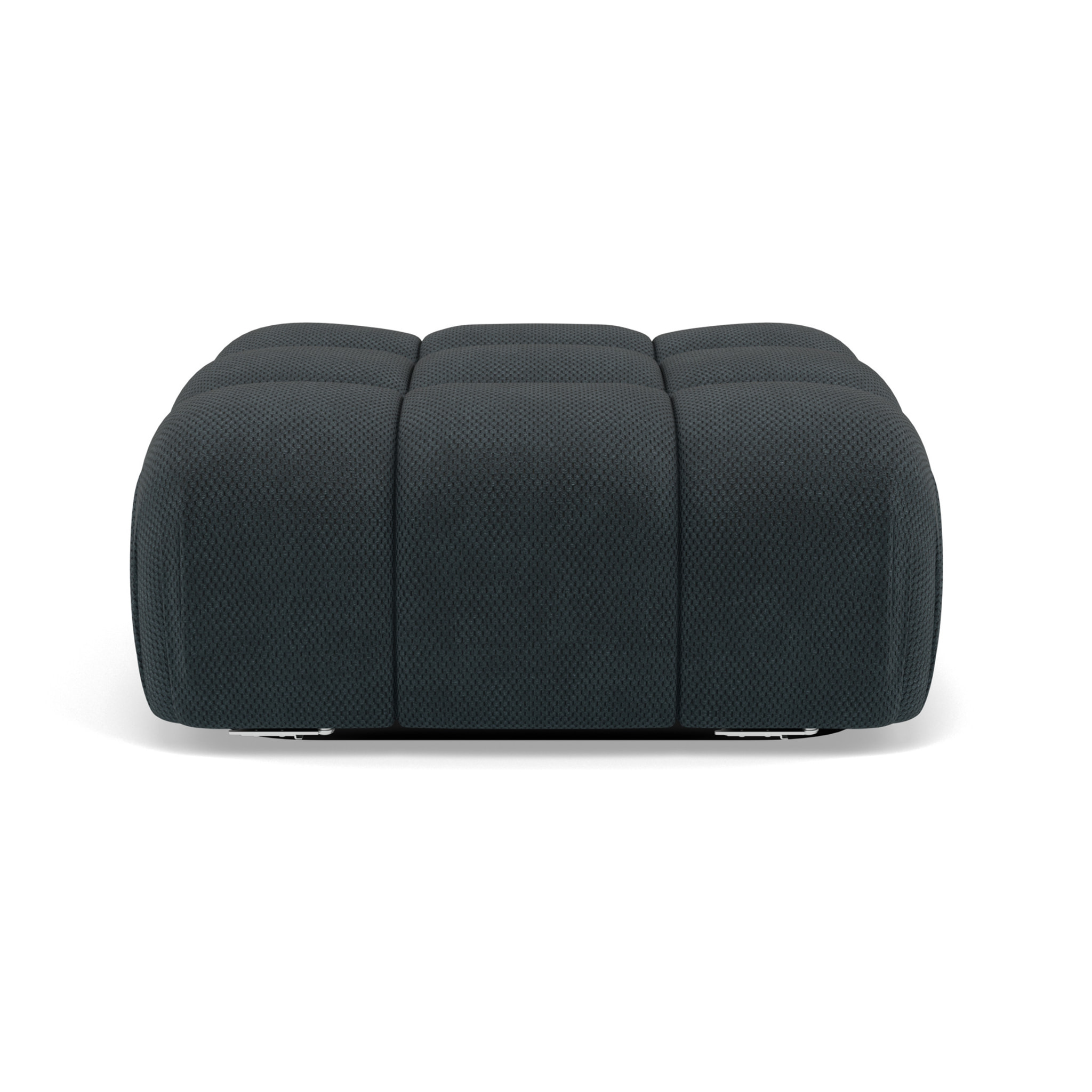 Ruby - pouf en velours texturé - Noir