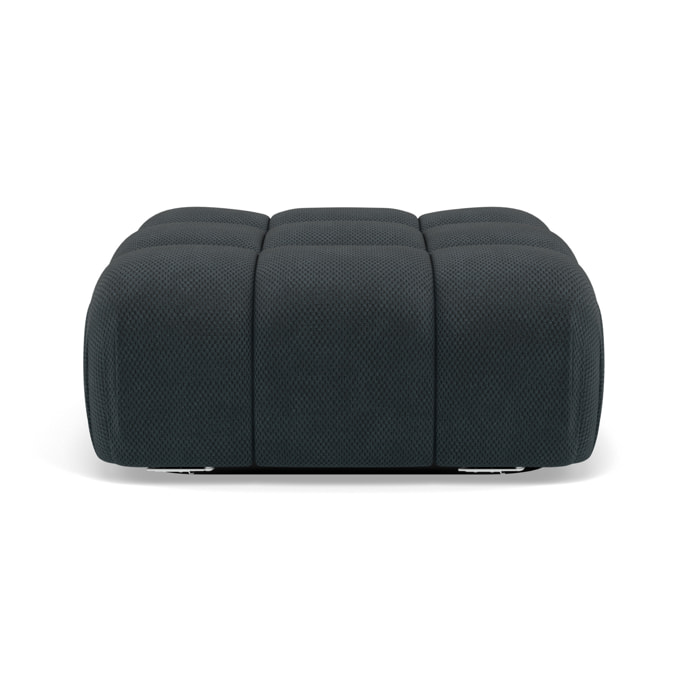 Ruby - pouf en velours texturé - Noir
