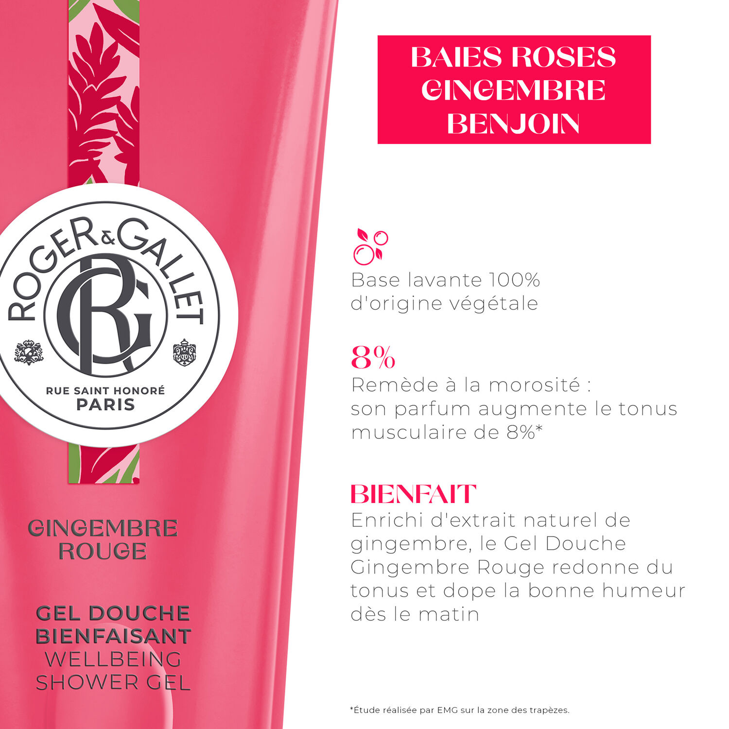 Gingembre Rouge - Gel Douche Bienfaisante 200 ml