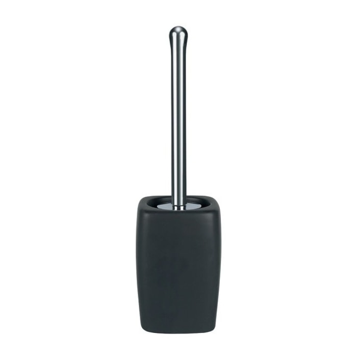 Brosse wc avec support Céramique RETRO Noir Spirella