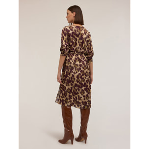 Motivi - Vestito effetto portafoglio fantasia camouflage - Verde militare