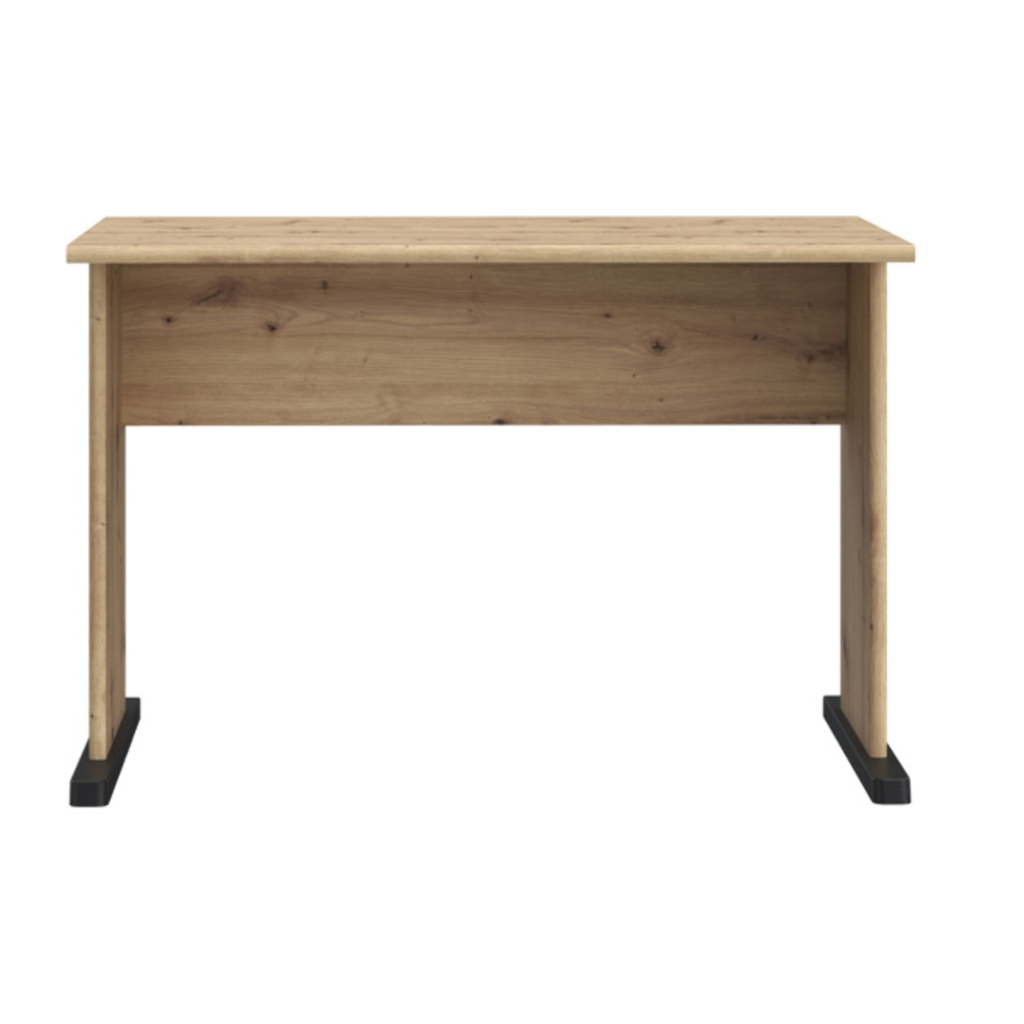Bureau L. 108 cm décor chêne artisan avec piètement noir - MIA