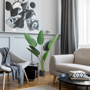 Planta de Decoración Artificial de Palma con Maceta Ð¤15x120 cm