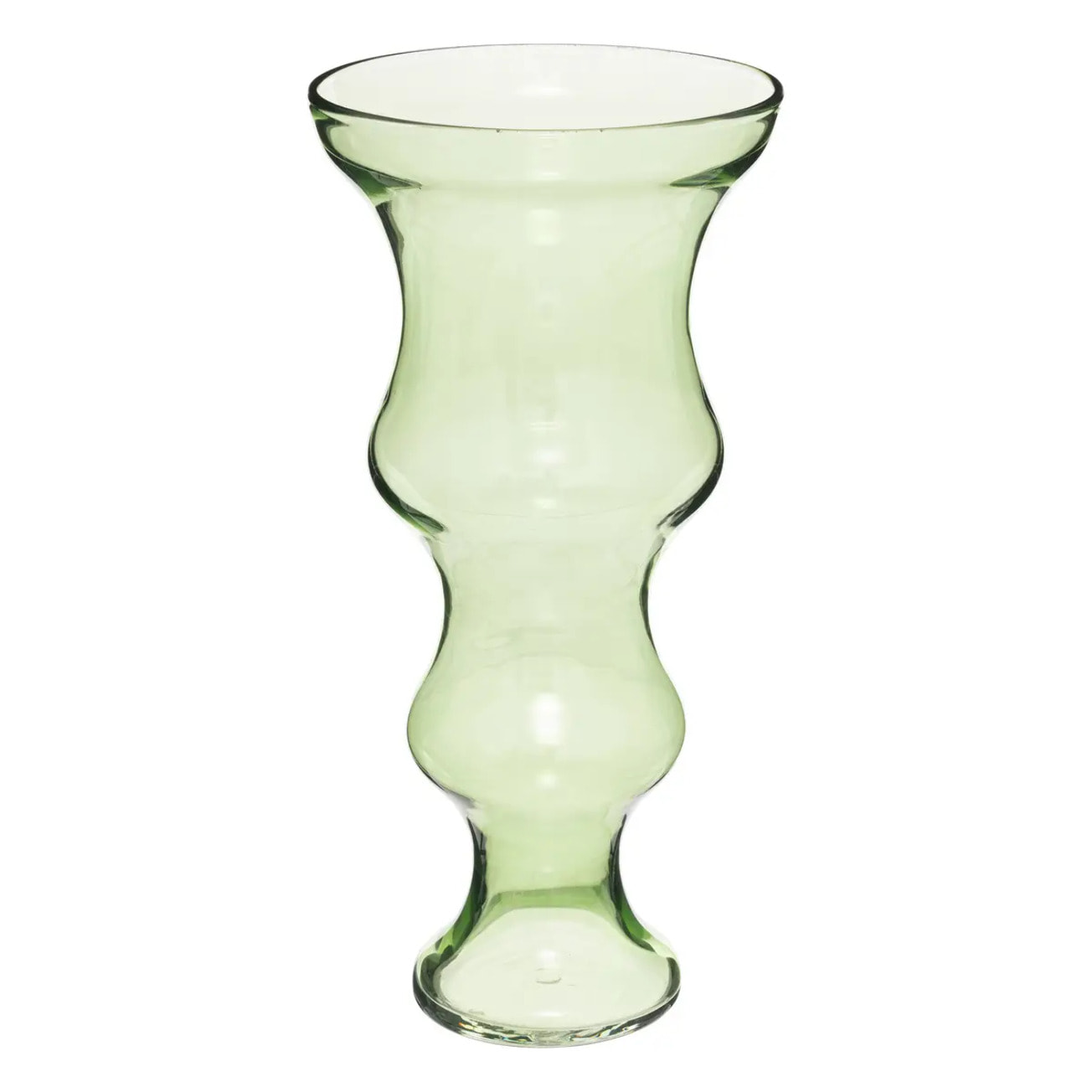 Vase « Double » Atmosphera x matali crasset H36cm en verre vert