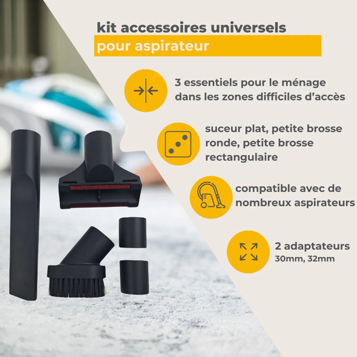 Kit 3 accessoires aspirateur TopFilter Premium