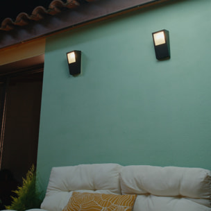 FORLIGHT Nika - Aplique de Pared Exterior E27. Resistente para Exteriores con IP44. Ideal para Terrazas | Balcones | Jardines y