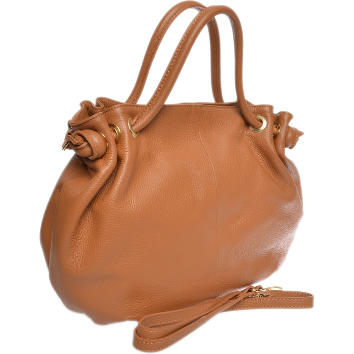 Borsa a mano Anna Luchini Cammello