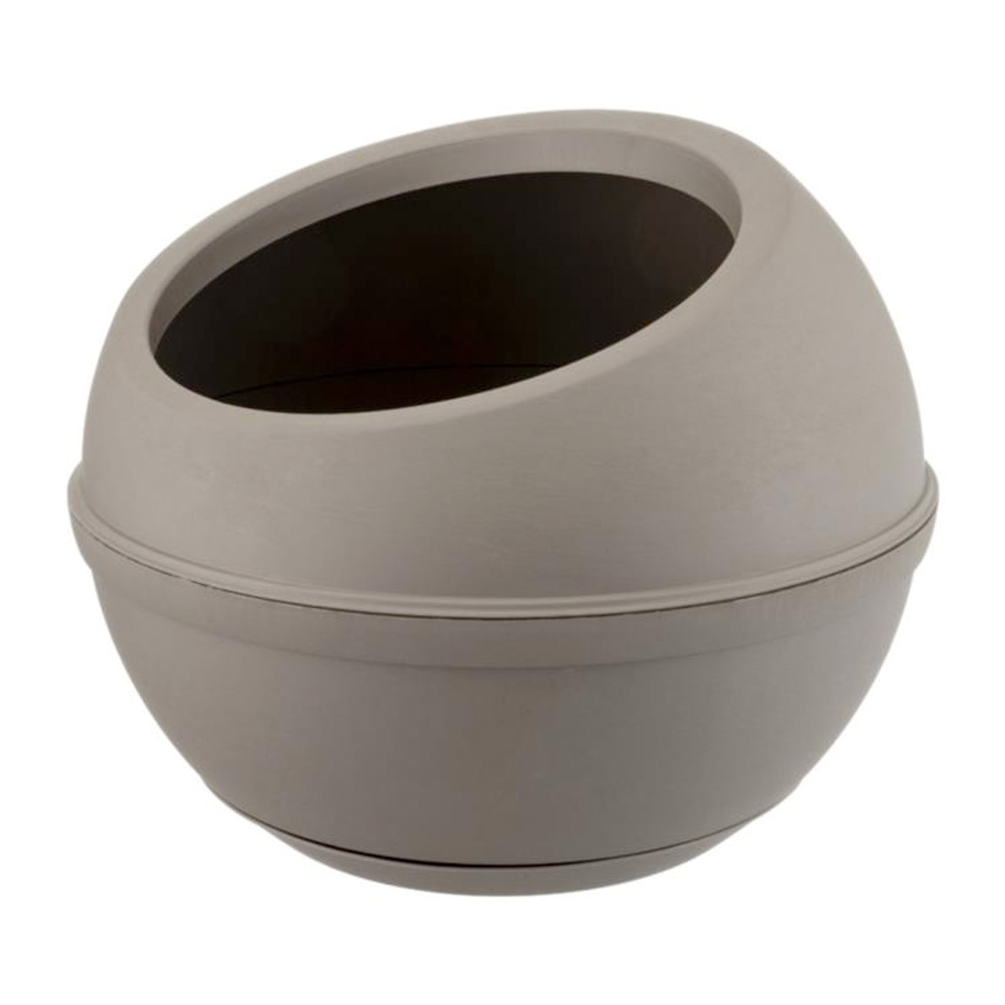 Sfera - Vaso per piante dal design circolare Ø40,5X32H cm Capienza 23L Colore cappuccino