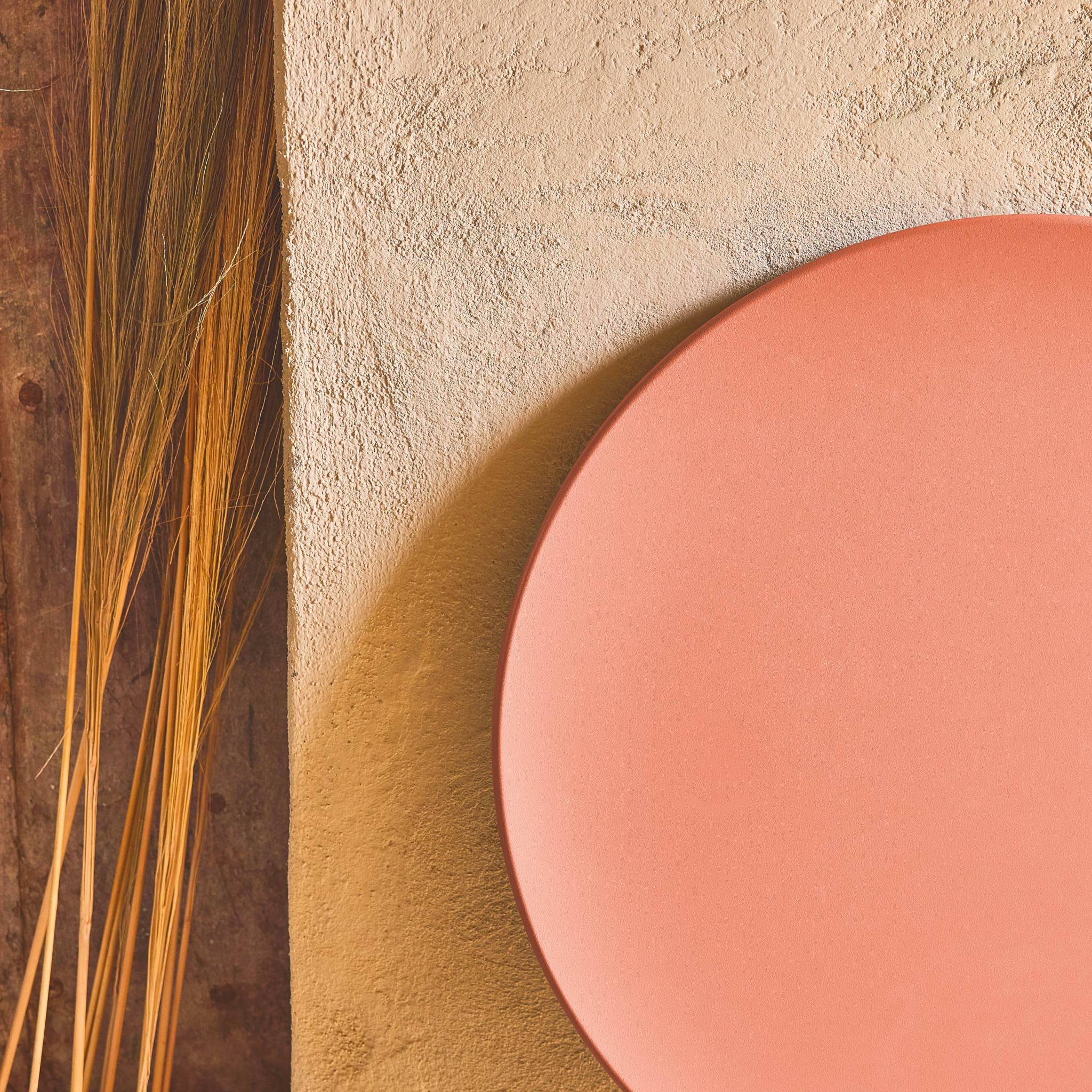 Table de jardin bistrot ronde pliante métal 2 places EMILIA 60CM