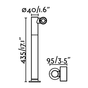 SPY-2 Lámpara baliza gris oscuro