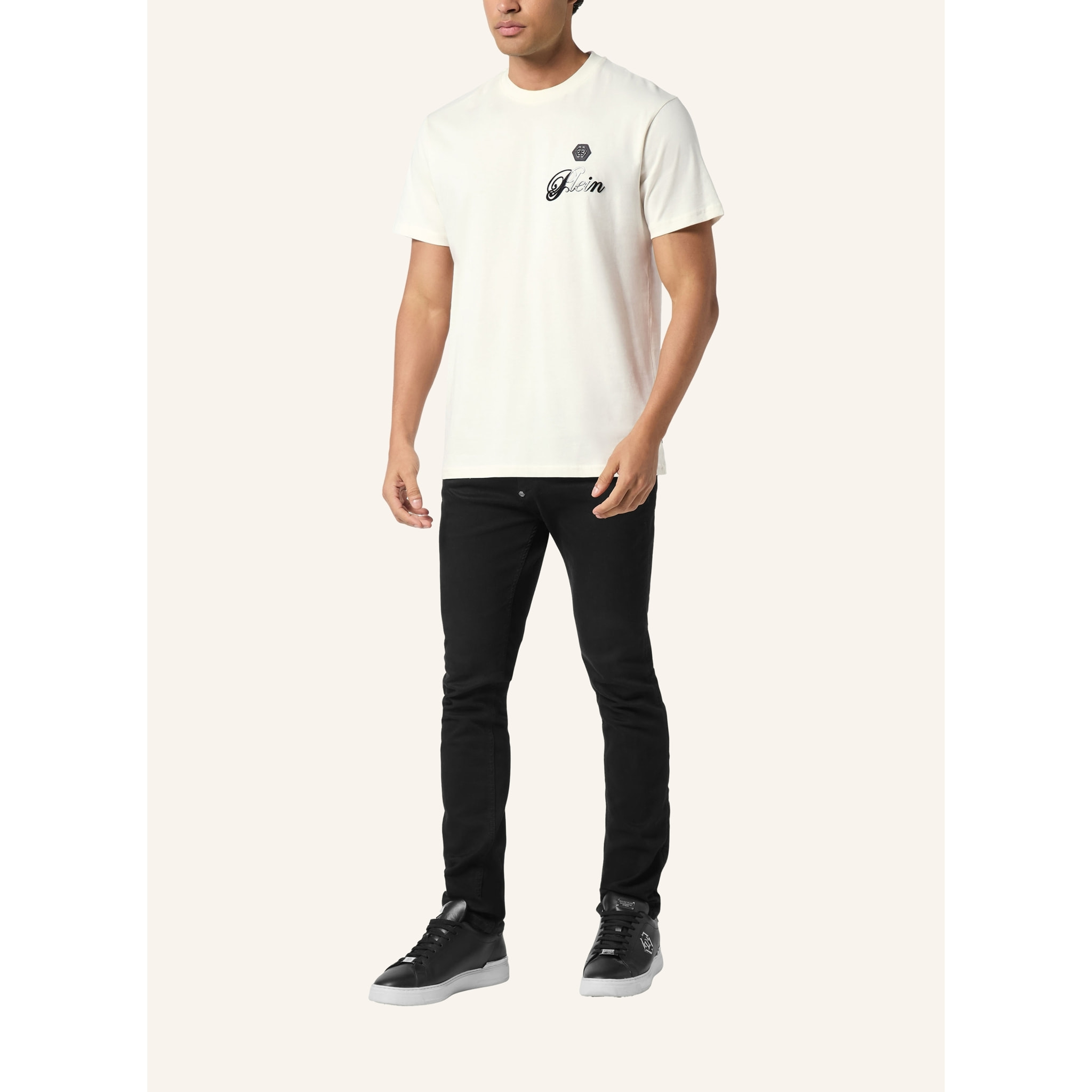 PHILIPP PLEIN T-Shirt Round Neck Ss SIGNATURE