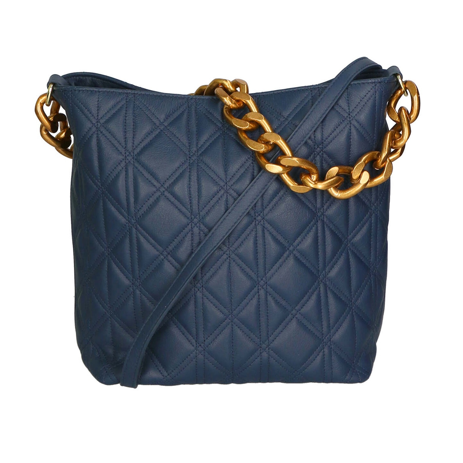 Borsa a spalla da donna - Modello Adra - Vera pelle - 31.0 x 17.0 x 15.5 cm