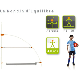 Rondin d'équilibre pour structure de jeux EVO