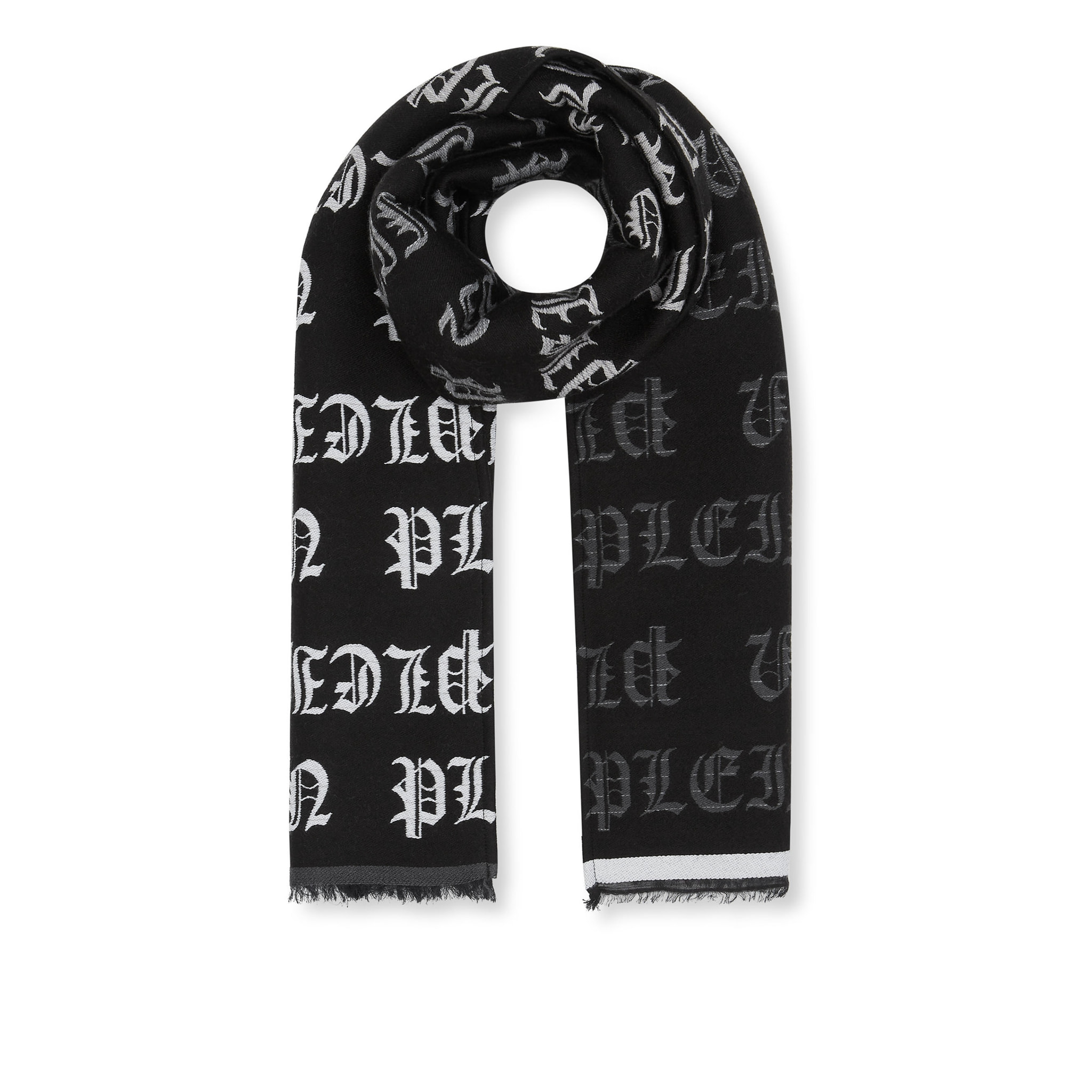 PHILIPP PLEIN Long Scarf GOTHIC PLEIN