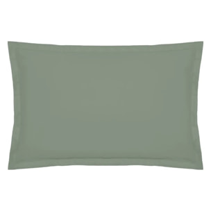 Taie d'oreiller - coton - vert - 50x70 cm