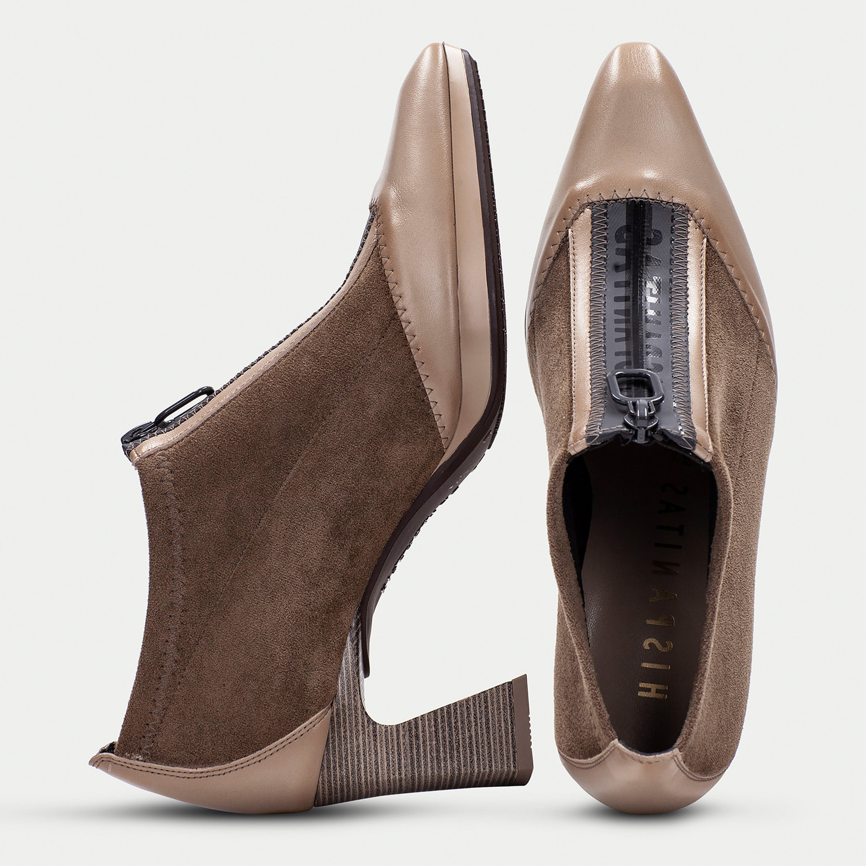 Abotinado Atlanta Taupe 7 cm