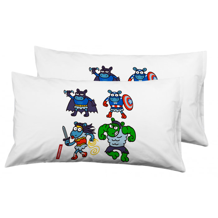 Pack Fundas Almohada Super Sheeps Mix Cp - 100% algodón - 150 hilos