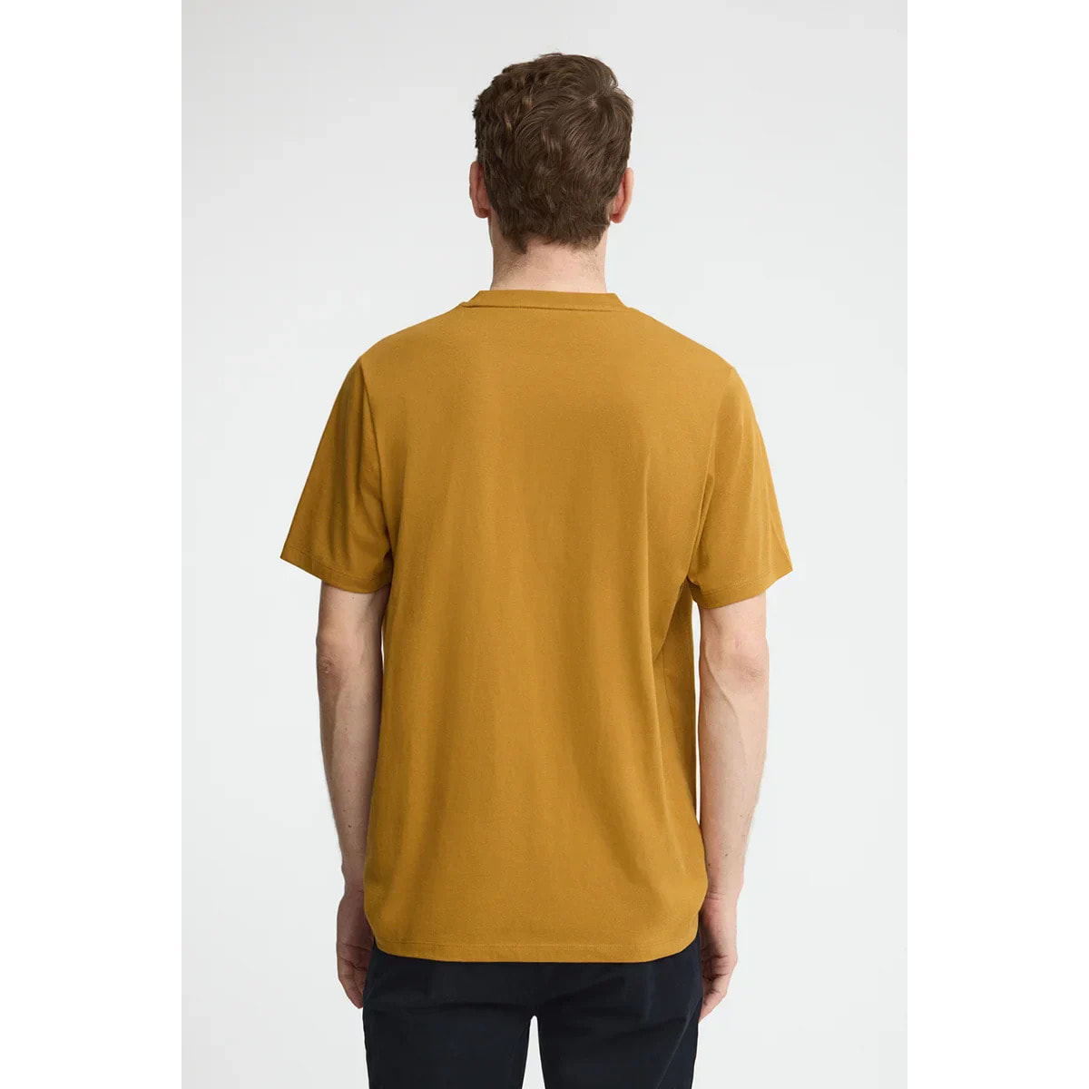 Maglietta color senape a maniche corte e ricamo Rigby Go