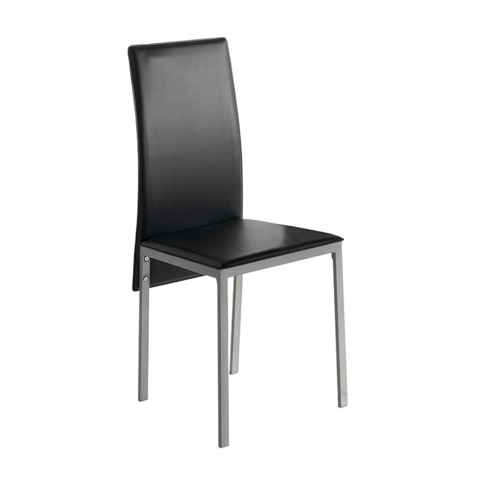 Set de 4 sillas – Polipiel y metal