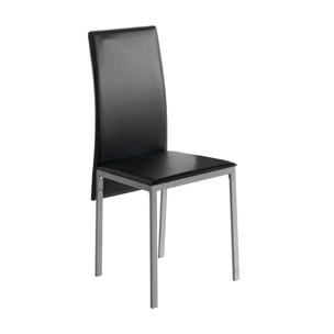 Set de 4 sillas – Polipiel y metal