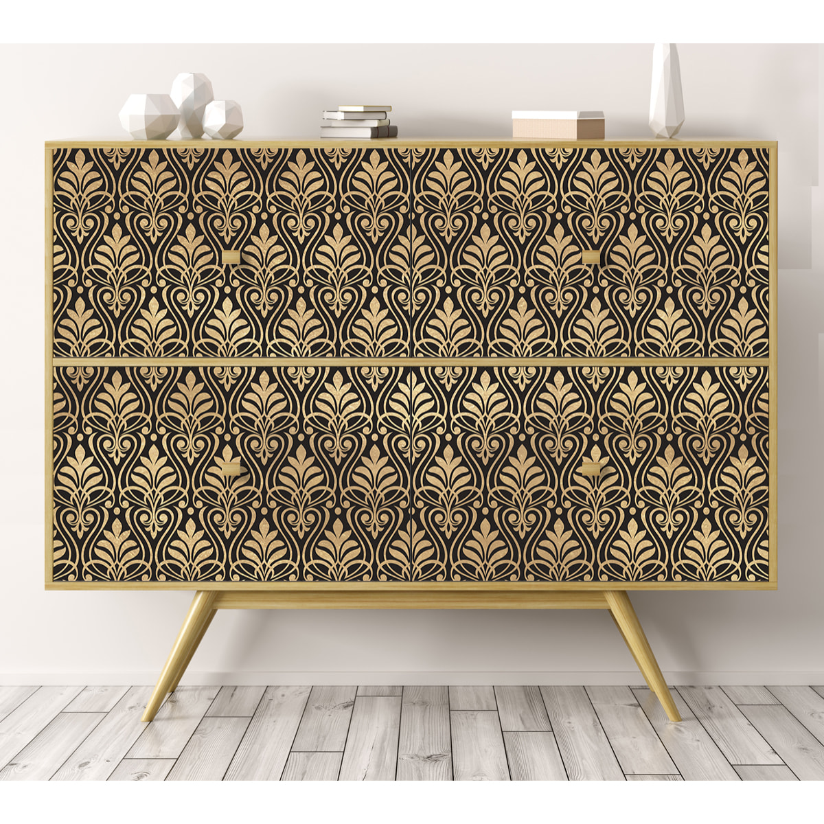 Stickers adhesivos de CERAMIKO - Art-decó classic floral 80x210