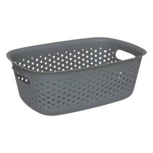 Panier "Tila" 3,5L gris en plastique