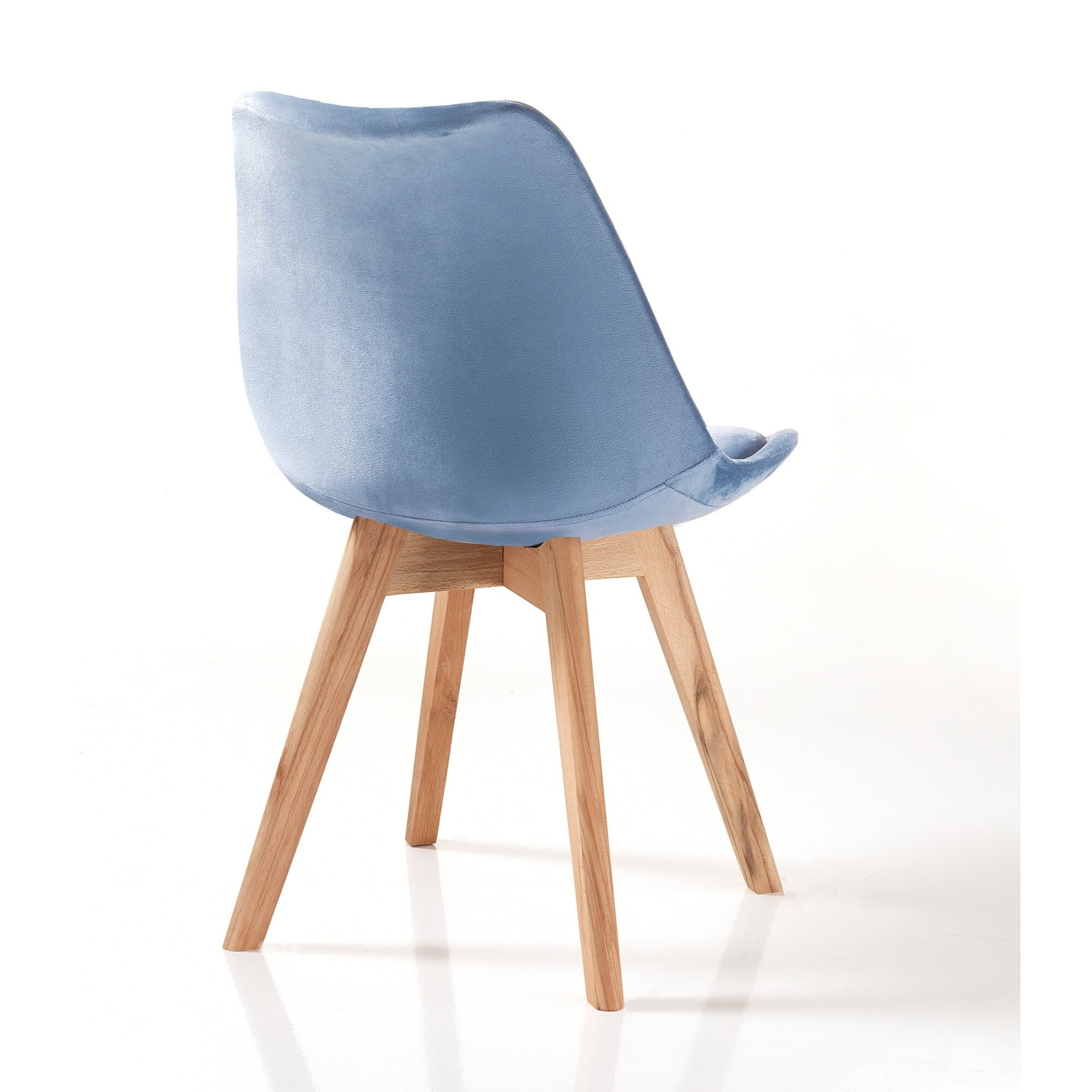 Tomasucci Lot de 4 Chaises KIKI SOFT LIGHT BLUE