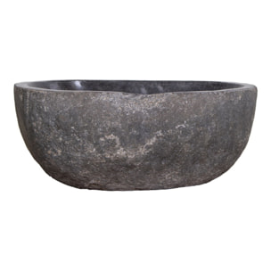 Lavabo in pietra di fiume Donau — effetto naturale 35x40x15 cm