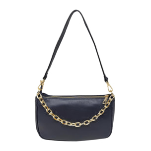 Chicca Borse Pochette Clutch Blu Scuro