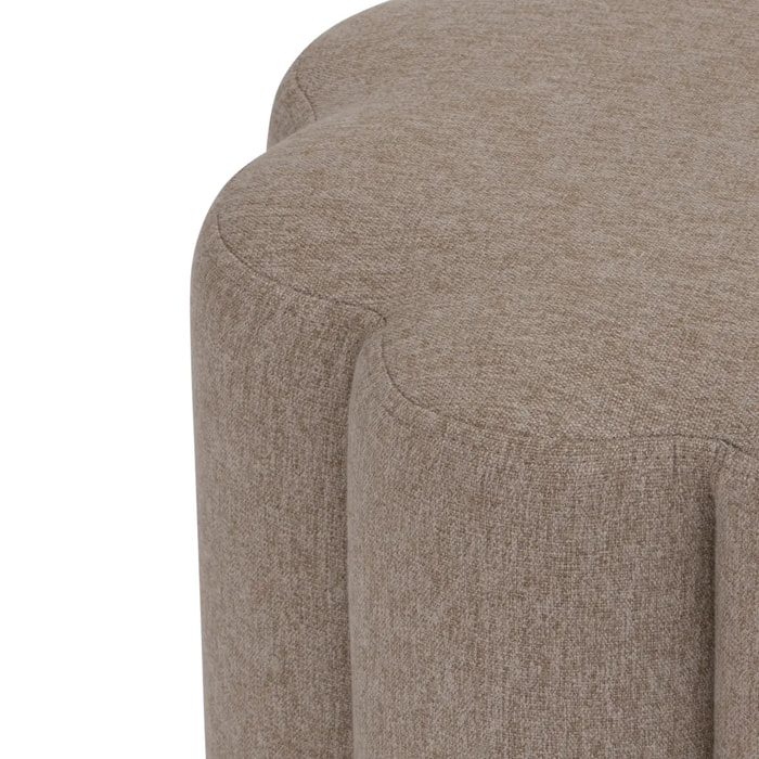 Pouf "The floral" 38x40cm beige