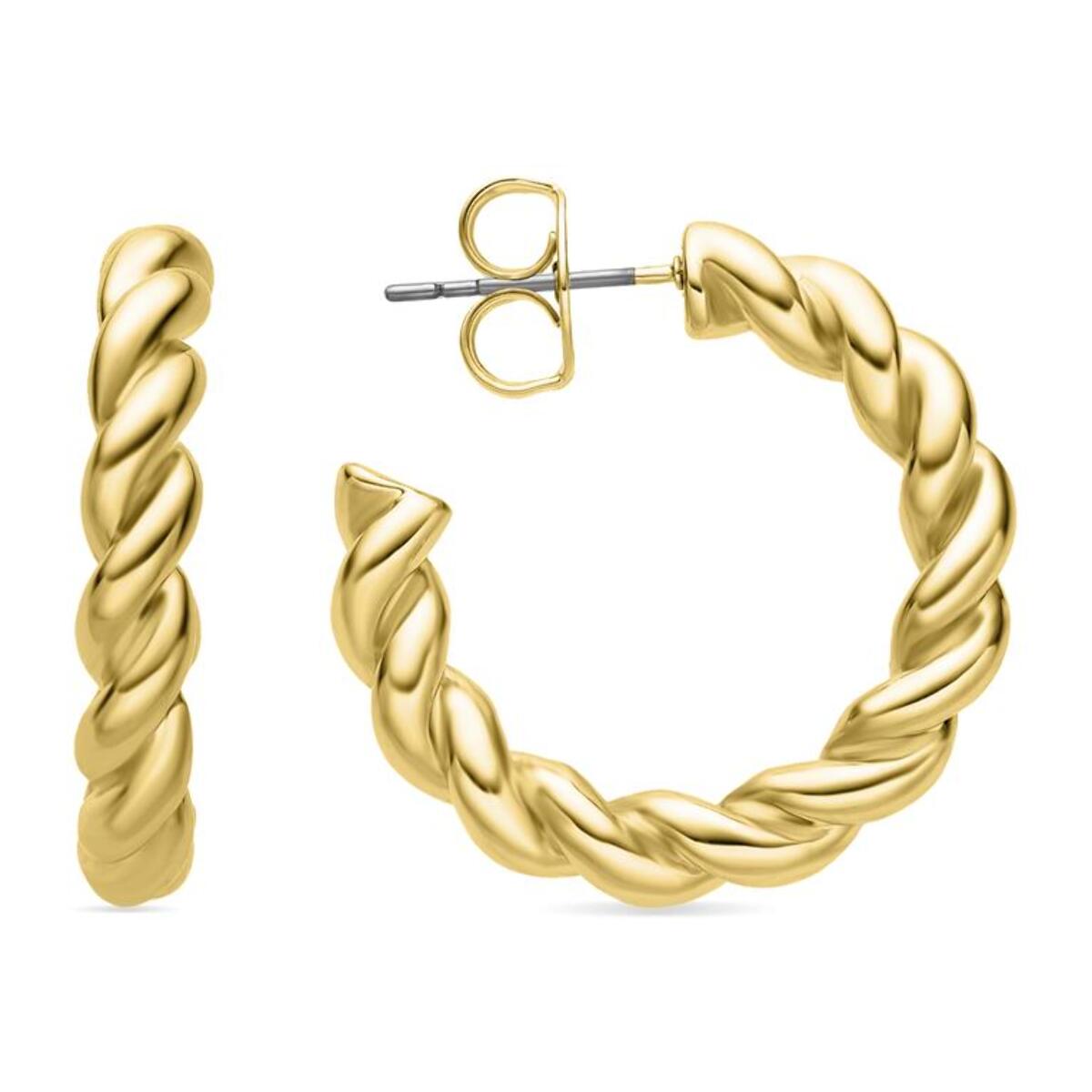 Pendientes Lux by Lux acabadoss en oro amarillo de 18k