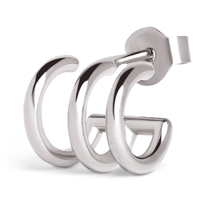 Boucle d'Oreille Trio Argent