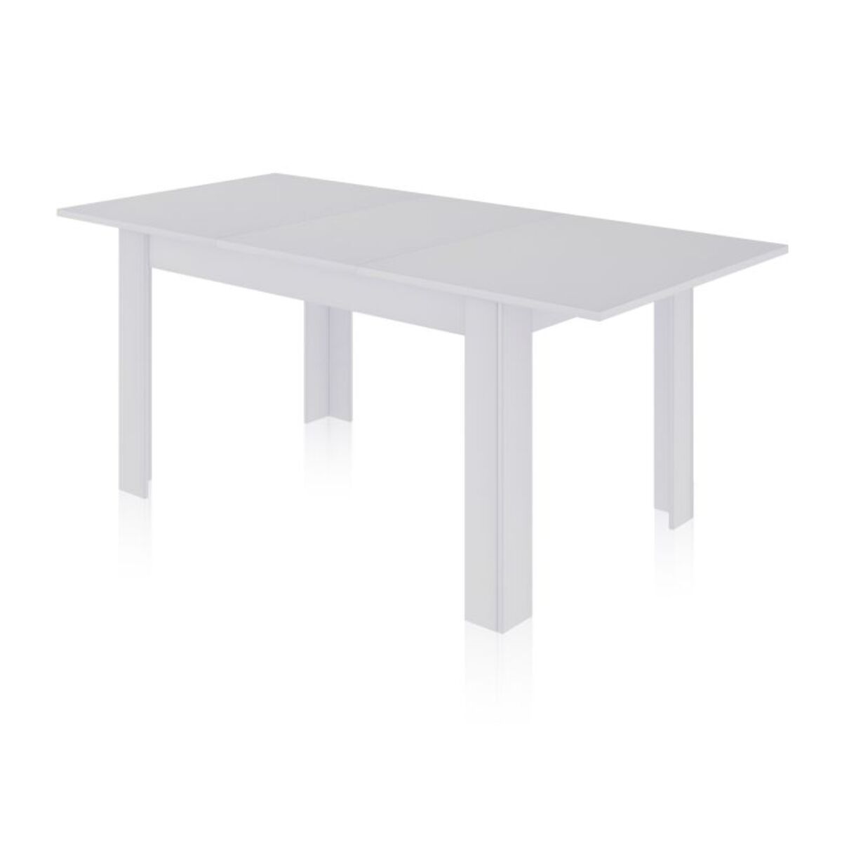 Mesa de comedor extensible Danna 140 Blanco Artik (Blanco Mate)