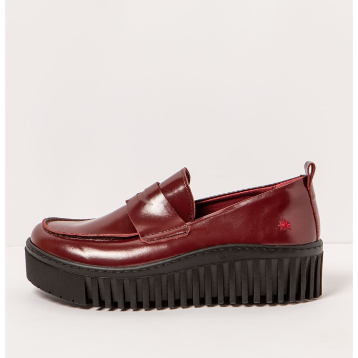 Zapatos 1530 NAPPA SHINNY BURDEOS/BRIGHTON color Burdeos